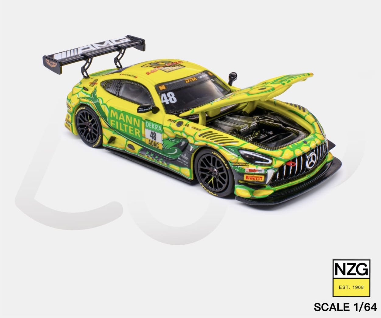 (預訂PreOrder) KILO Works ( 114600010 ) 1:64 Mercedes AMG GT3 Mann Filter Mamba 2025