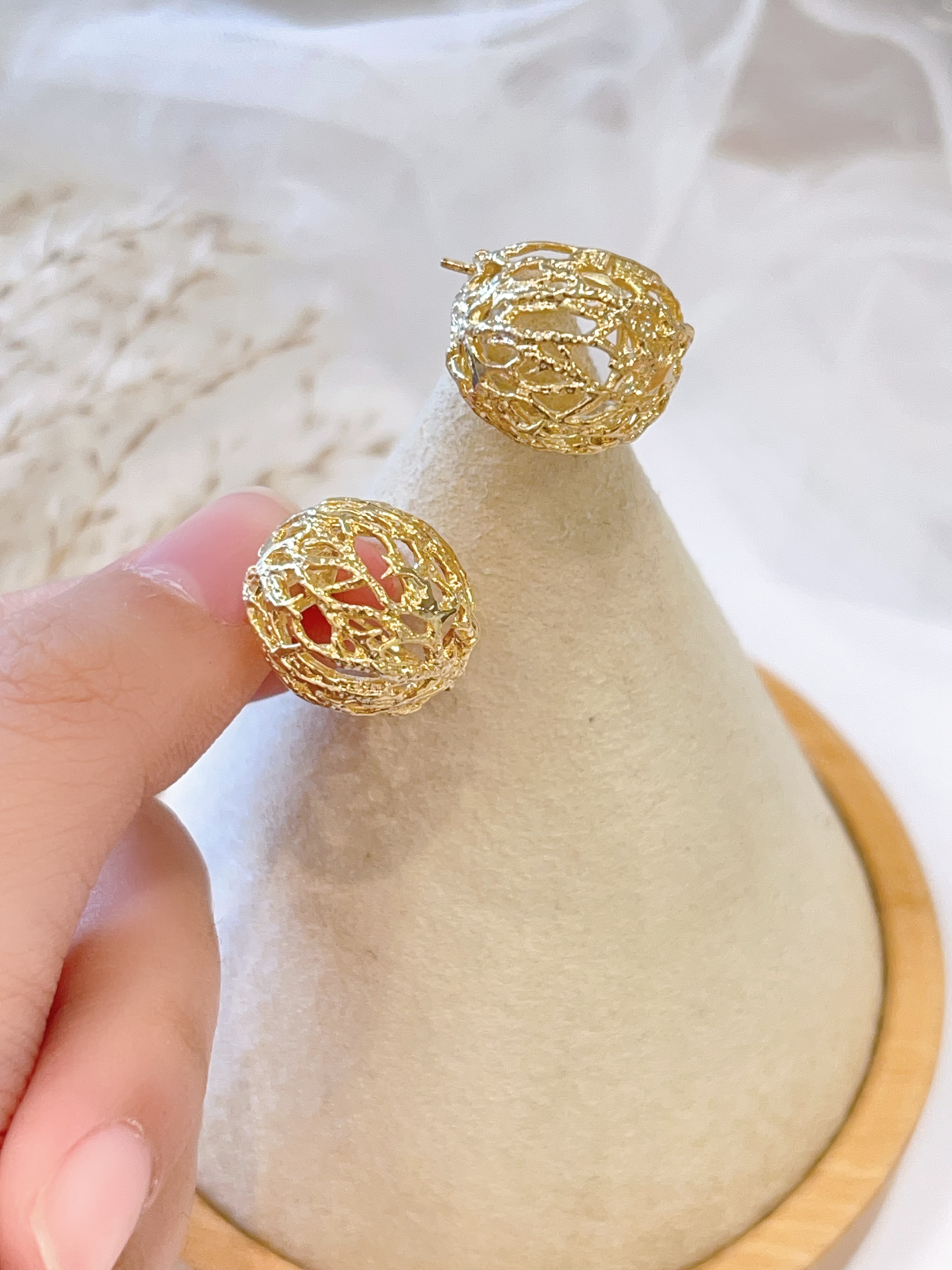 简约又不失高级感圆圈设计耳扣耳环