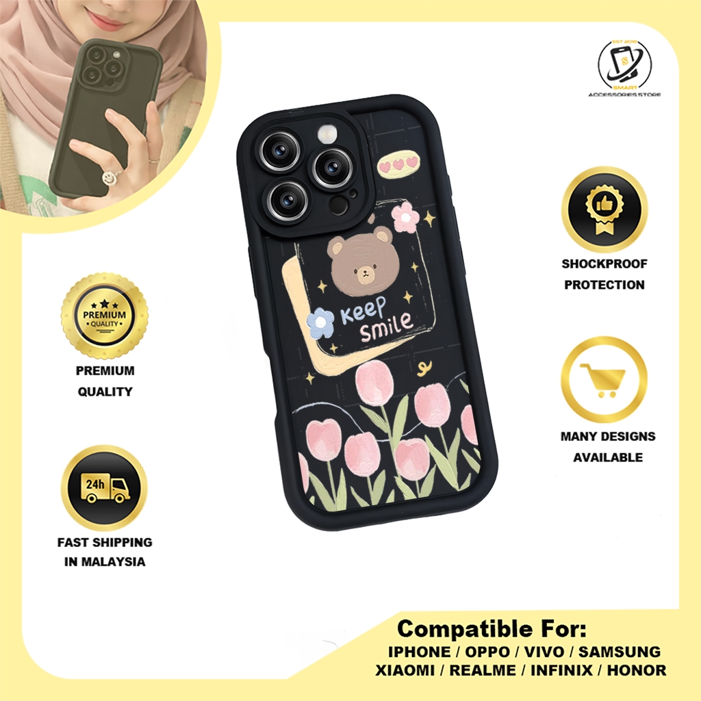 TPU DESIGN CASE PHONE FOR OPPO - DESIGN BEAR D