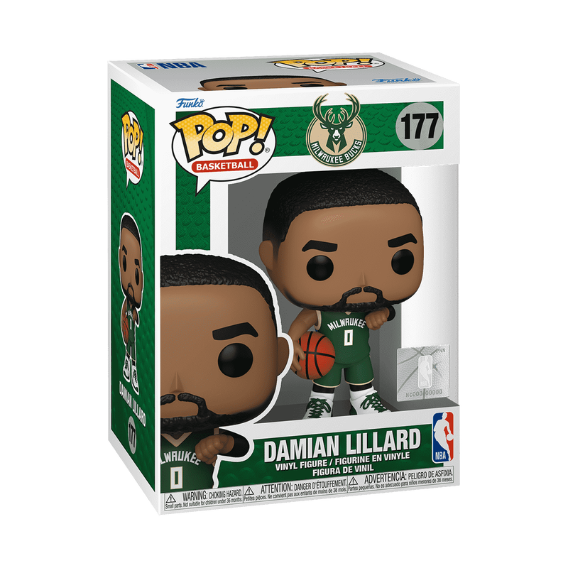 📦訂購 美國代購 Funko POP! NBA Damian Lillard in Green Jersey Figure 密爾沃基公鹿 模型