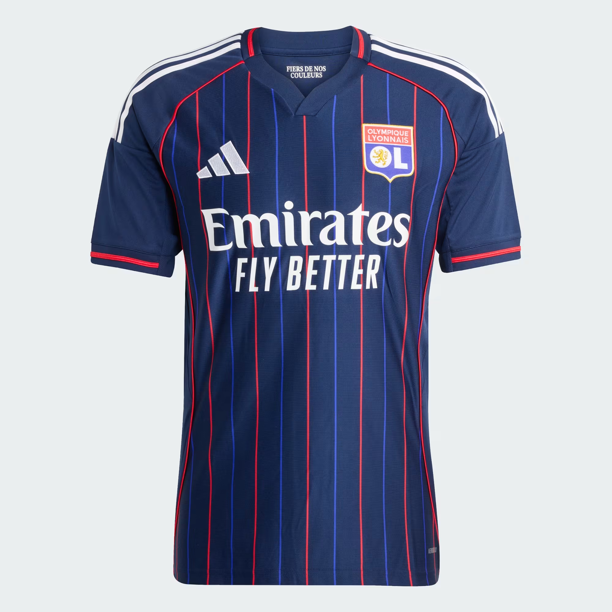 Adidas Olympique Lyonnais 里昂 2025-26 作客球迷版球衣 (可加印字) JD1393