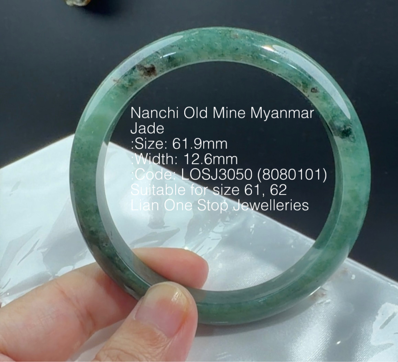 6.19cm Code: LOSJ3050 (8080101) Nanchi Old Mine Myanmar Jade