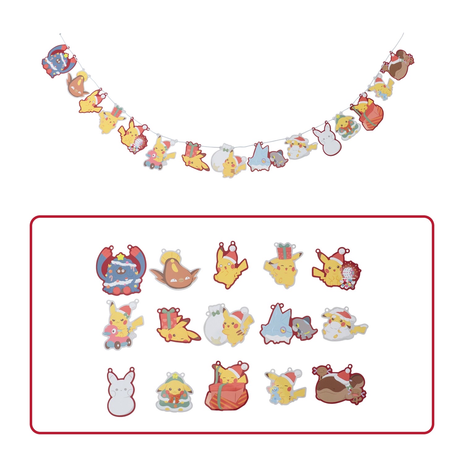 🎀【預訂】 Pokémon Christmas 🎄 Collection 聖誕串旗裝飾