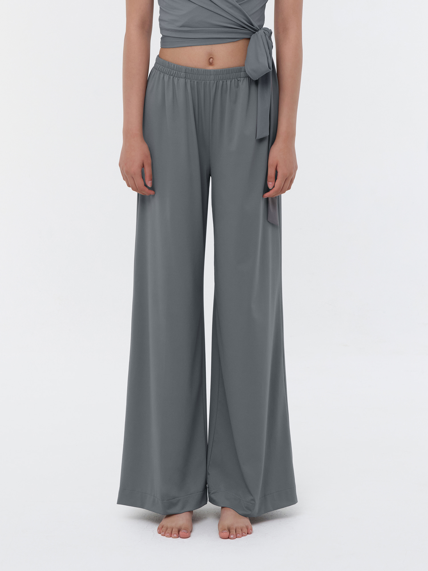 預購_Cooling Banding Wide Pants  by Conch