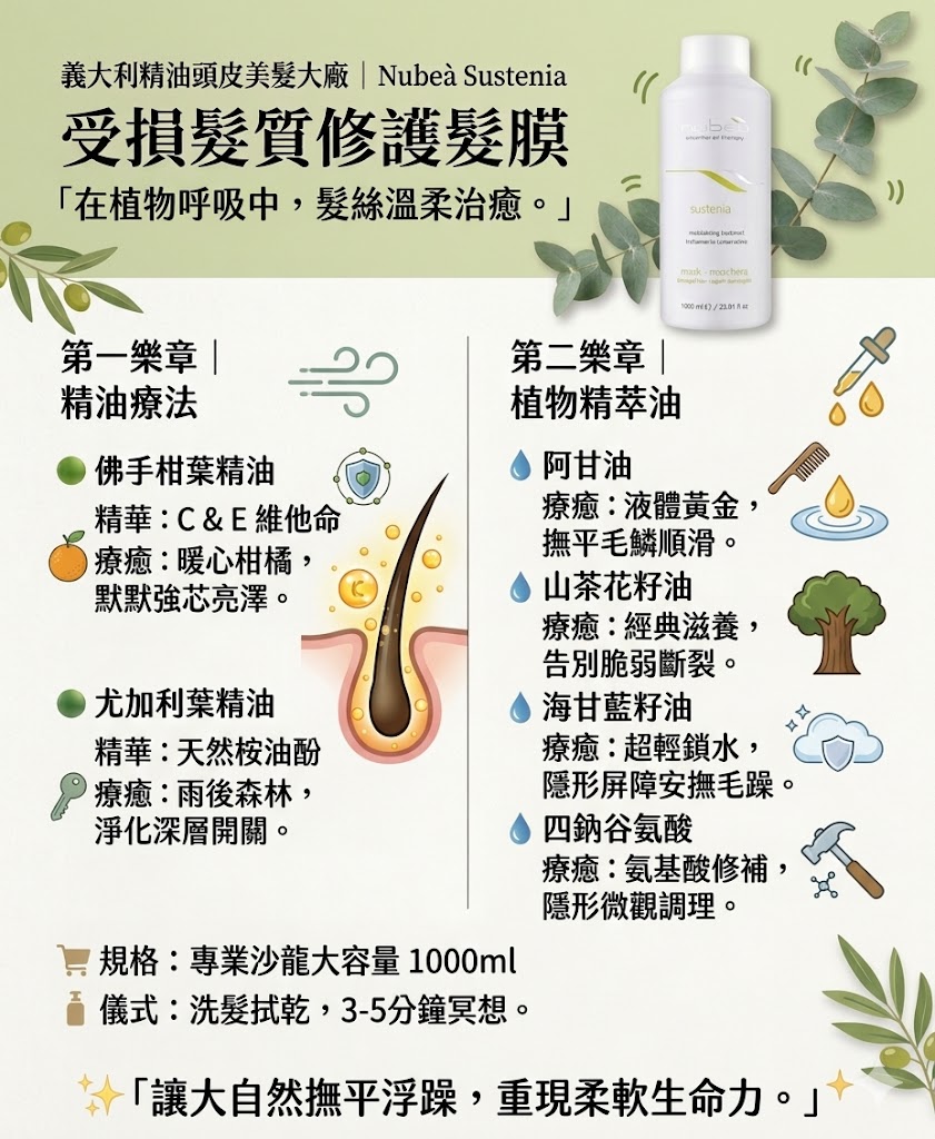 Nubea sustenia Mask (damage hair) 1000ml