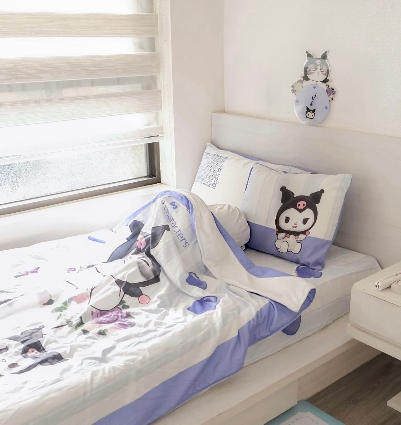 🇹🇼台灣超商限定 Mofusand x Kuromi 法蘭絨柔纖暖被