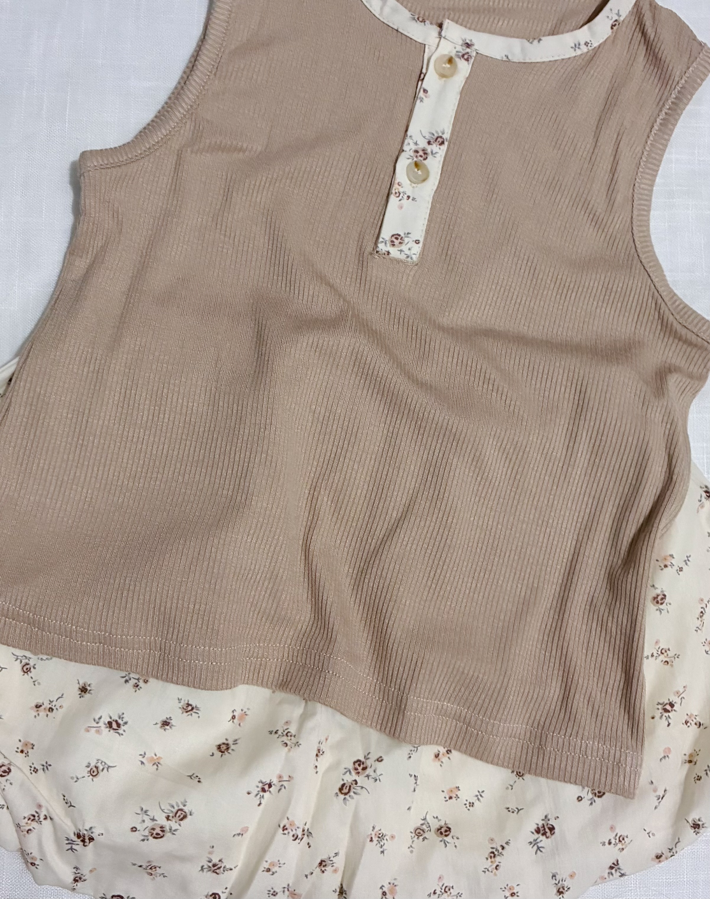 碎花雲朵褲套裝MHY2666