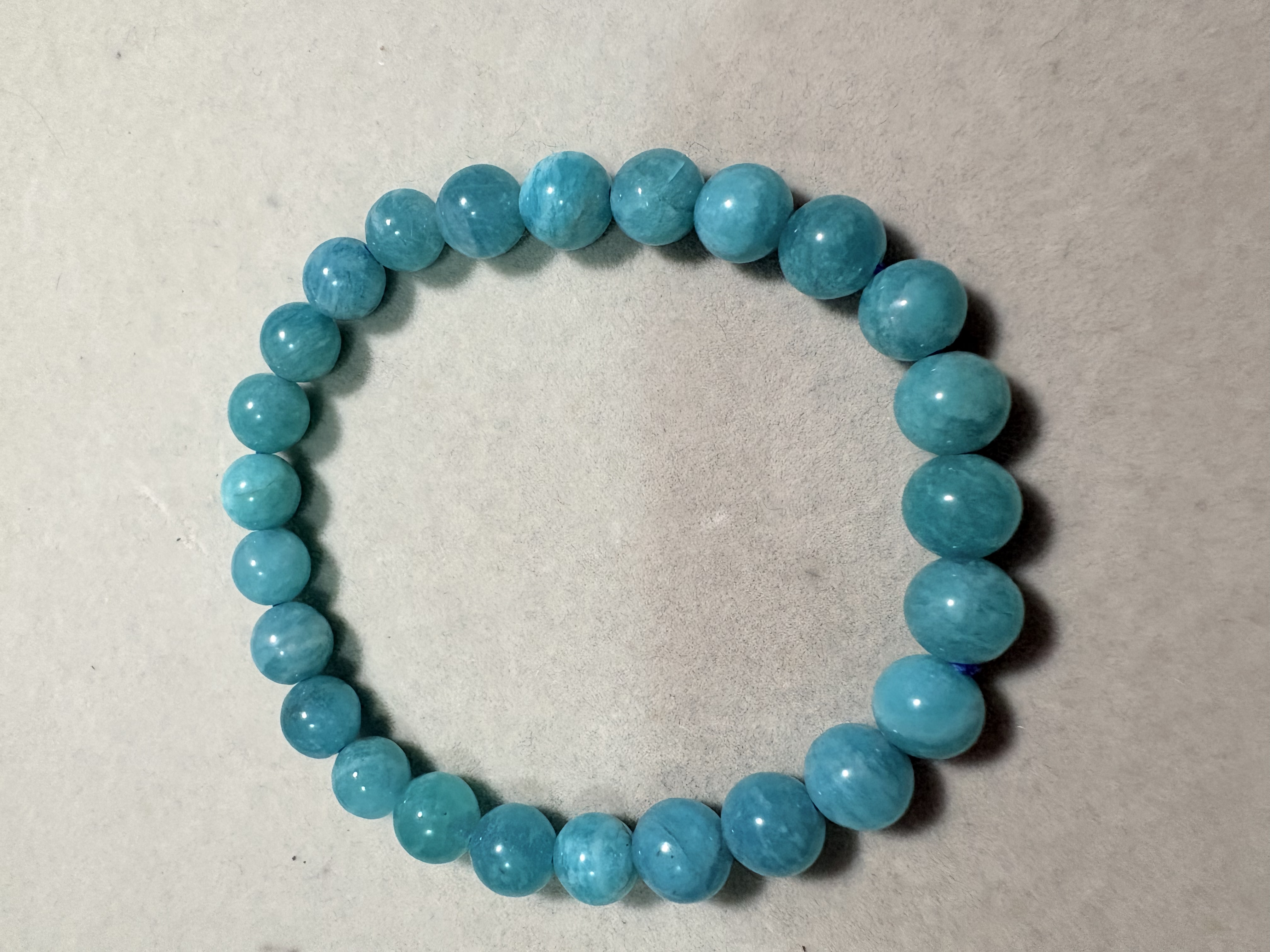 7.5mm天河石天然石手串No.2201