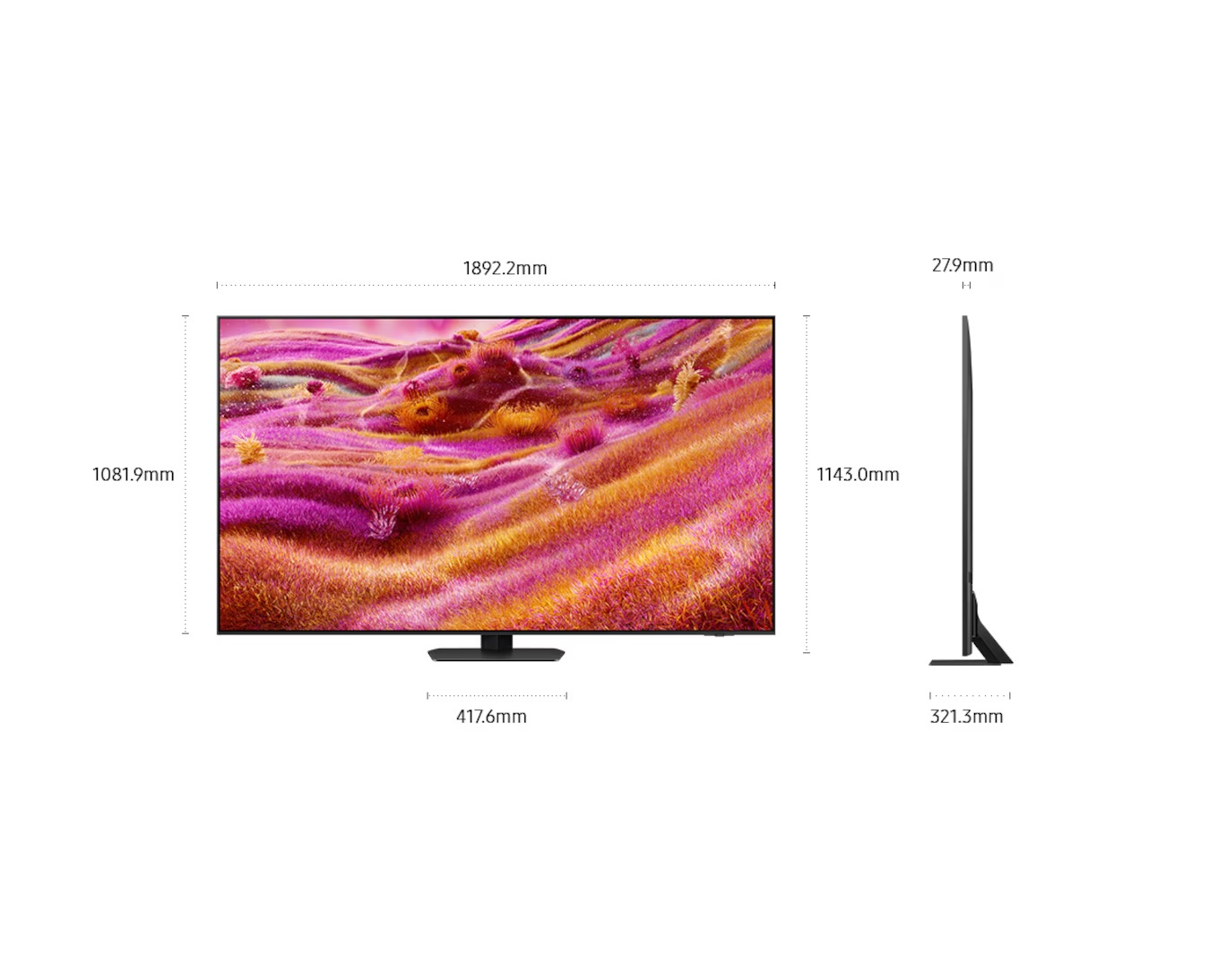 85"Samsung QA85QN90FZJXXZ Neo QLED QN90F 4K 智能電視 (2025)(國際版）