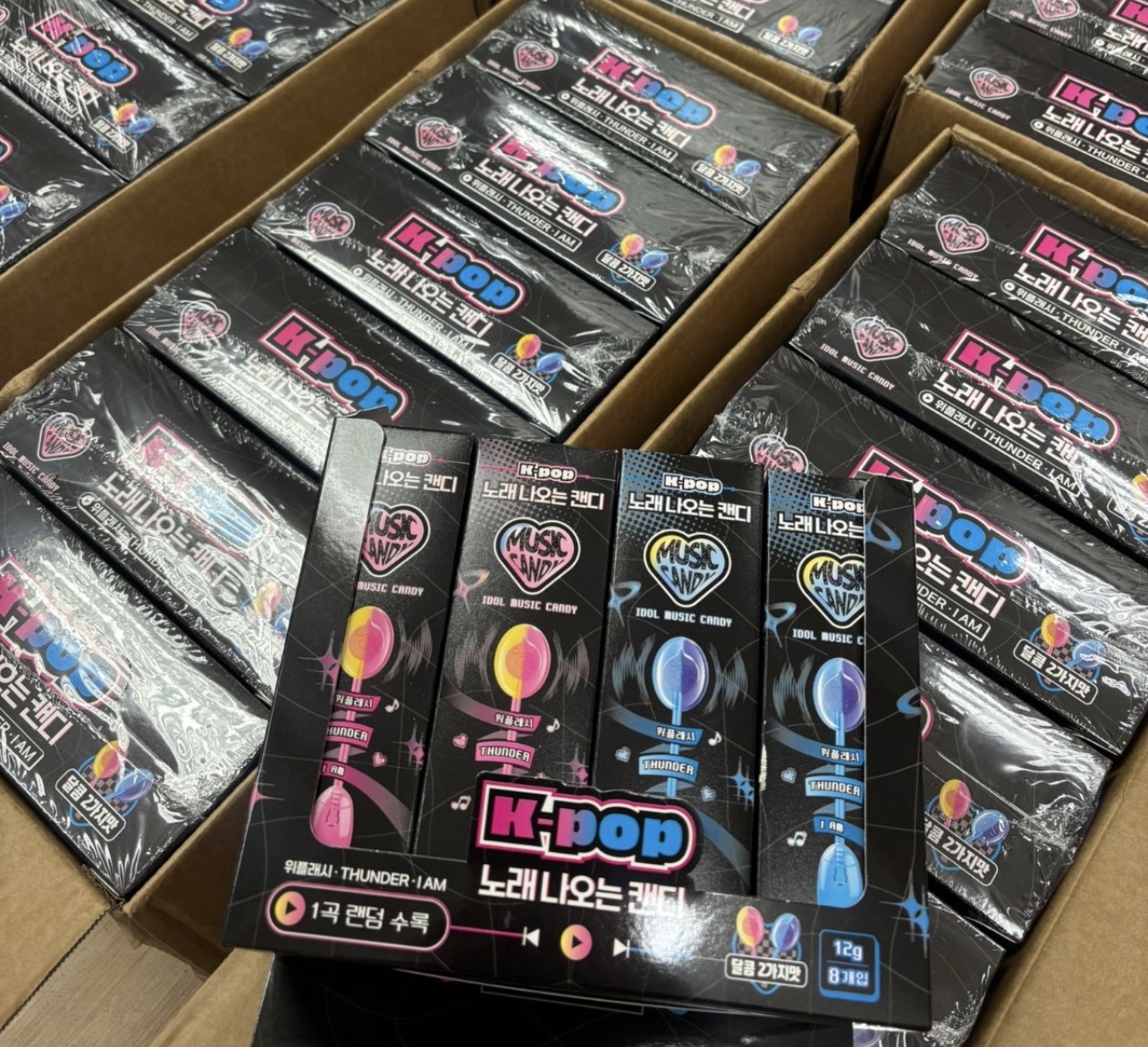🇰🇷韓國爆紅Kpop音樂糖果 (1套2支) (款式/顏色隨機) 約2月底到港