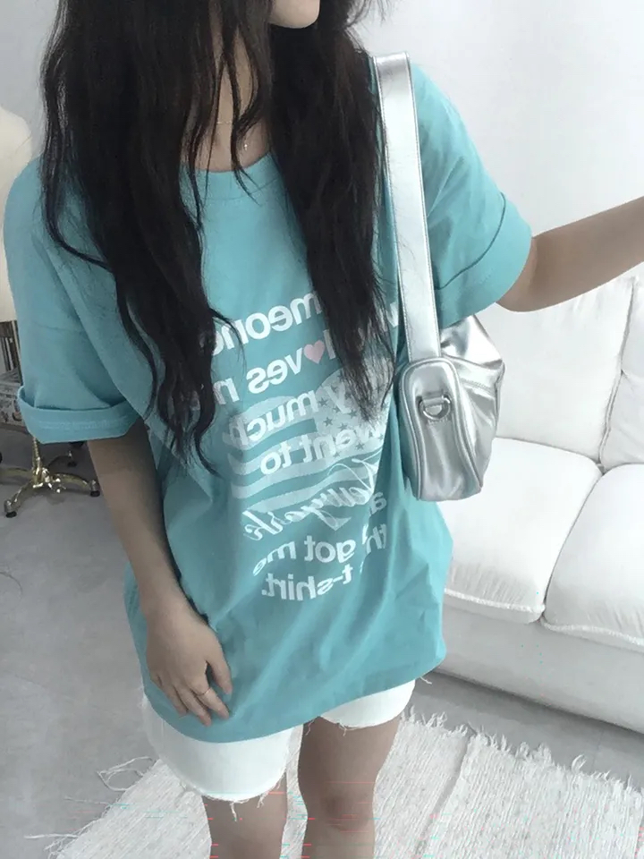 Oversized Retro Heart Graphic Top