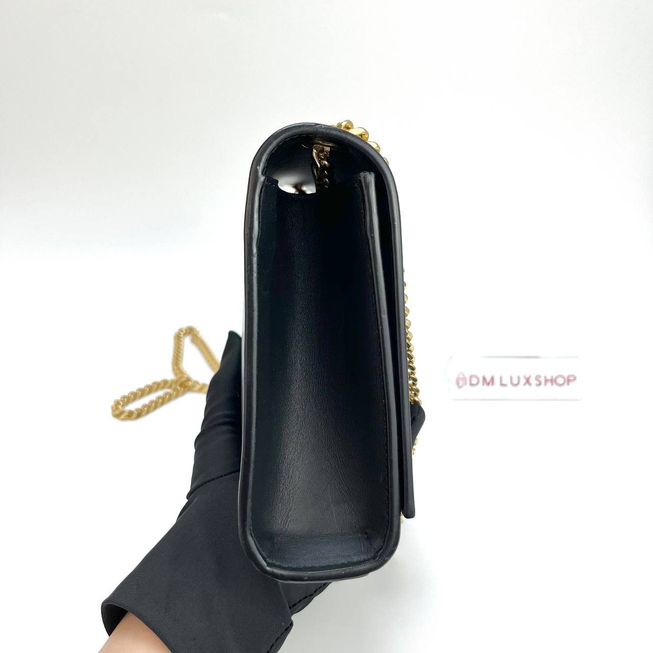 YSL Black Medium Kate Tassel Chain Shoulder Bag GHW