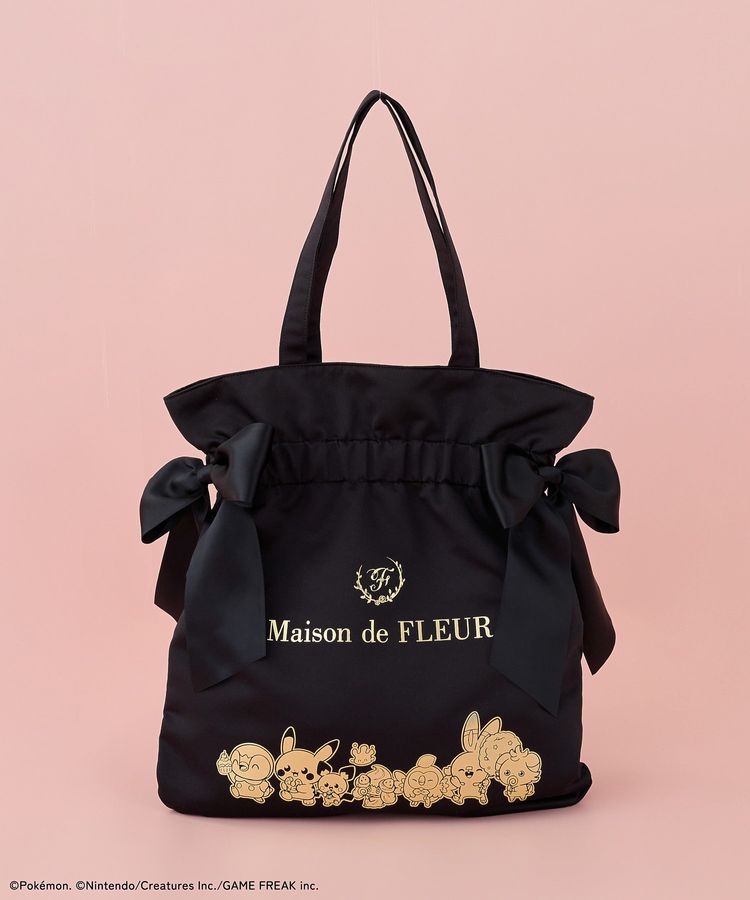 🎀【預訂】 PokePeace x Maison de FLEUR Ribbon 2-Way Tote Bag - B