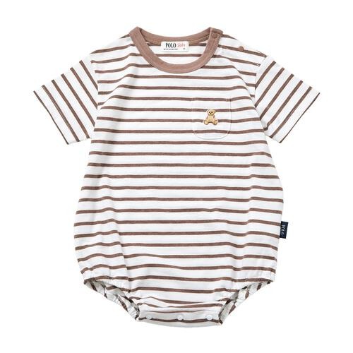 Polo Baby 短袖連身間條衫 3色可選 70/80cm