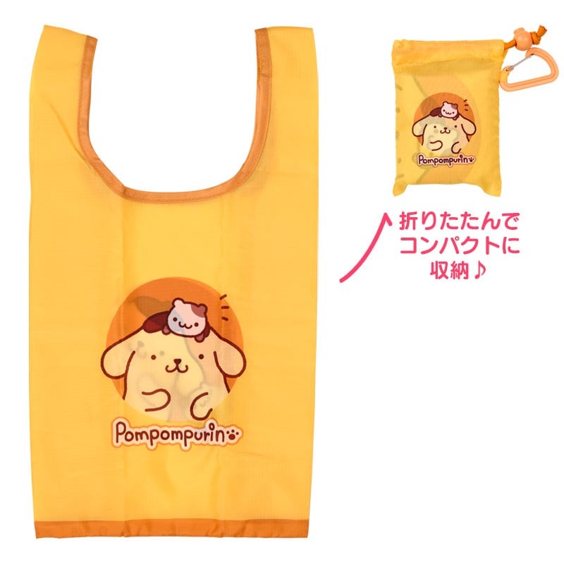 現貨｜Sanrio Pompompurin 布甸狗 日版 手挽 環保袋 + 收納袋 (77874-5)