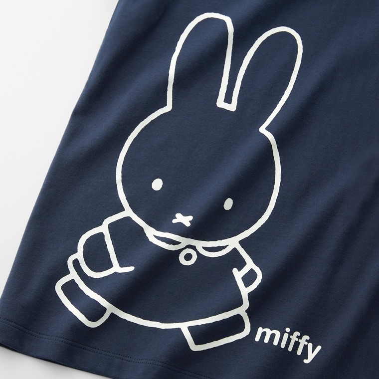 預購 miffy TW 棉 tee walking BL
