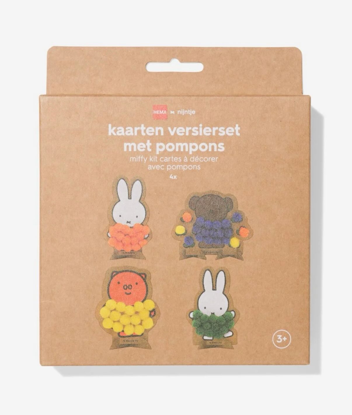 Miffy DIY cardboard puppet stand set of 4 