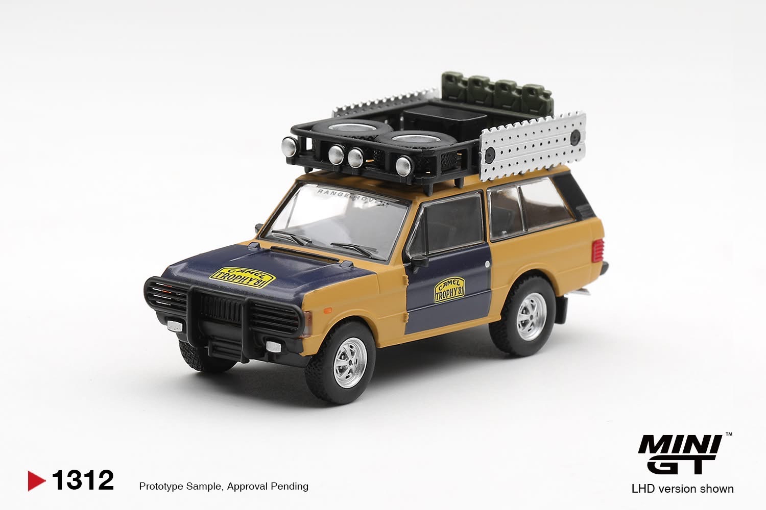 (預訂 Pre Order) Mini GT  ( MGT01312-L ) Range Rover 1981 Camel Trophy Sumatra H.Fischer & W.Bays