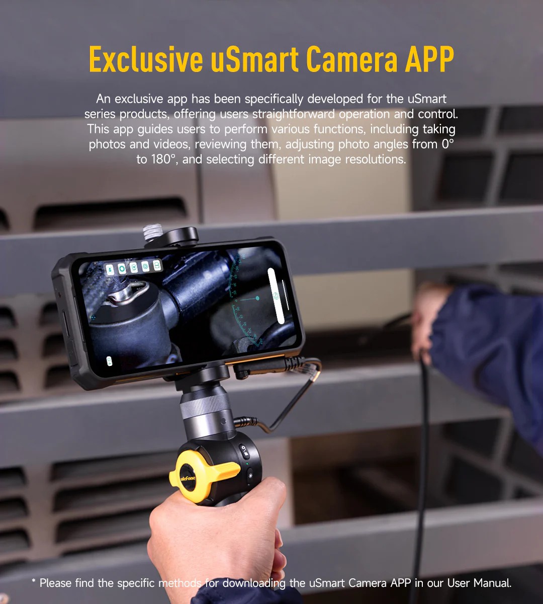 Ulefone uSmart E03 Two-way 180° Rotatable Endoscope 手持式雙向180°旋轉內窺鏡