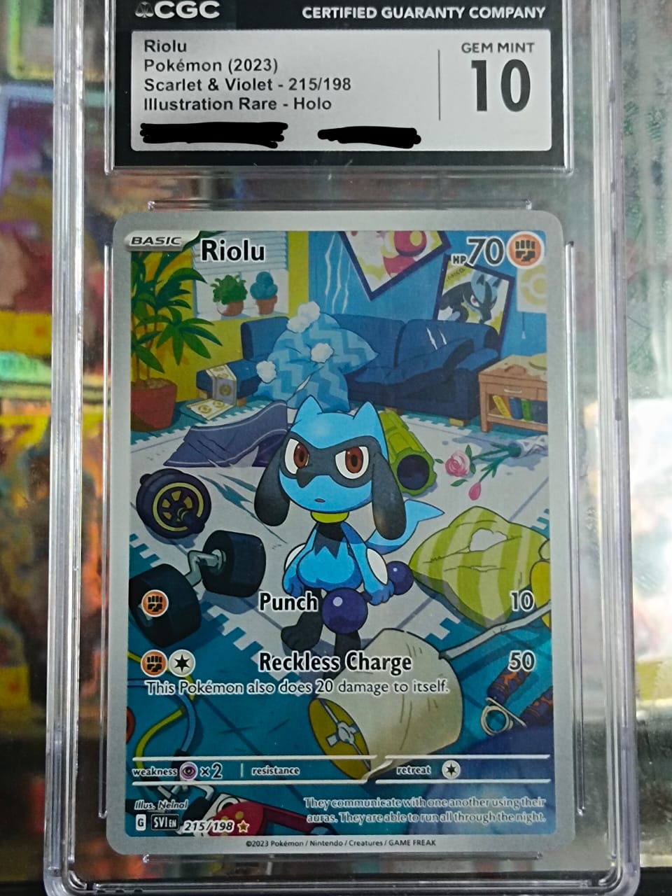 Pokemon TCG - Riolu-215/198 (CGC10)
