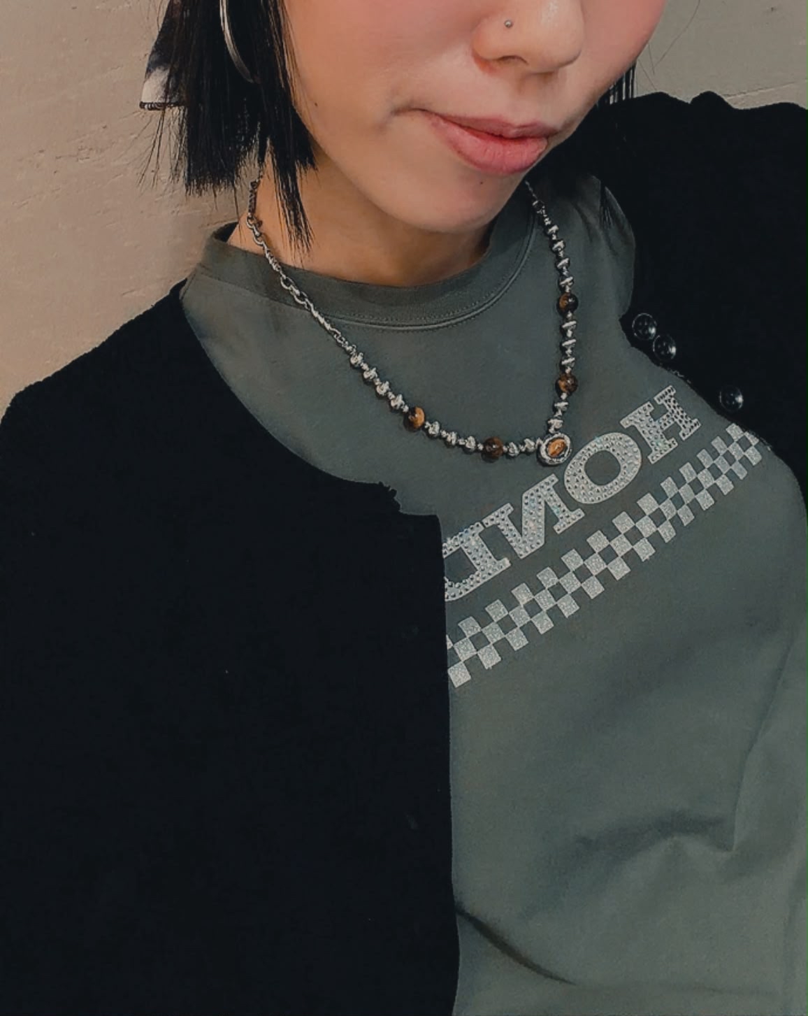 (日本選物店Learn Bun產品) Tigerite necklace 