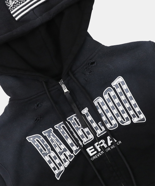 Shield Old Glory Hooded Zip-Up - Dusty Black - 실드 올드 글로리 후드 집업 - 더스티블랙