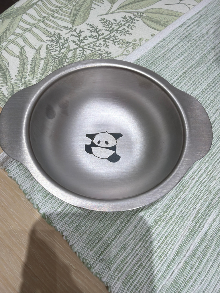 Black & White Children Stainless Steel Plate