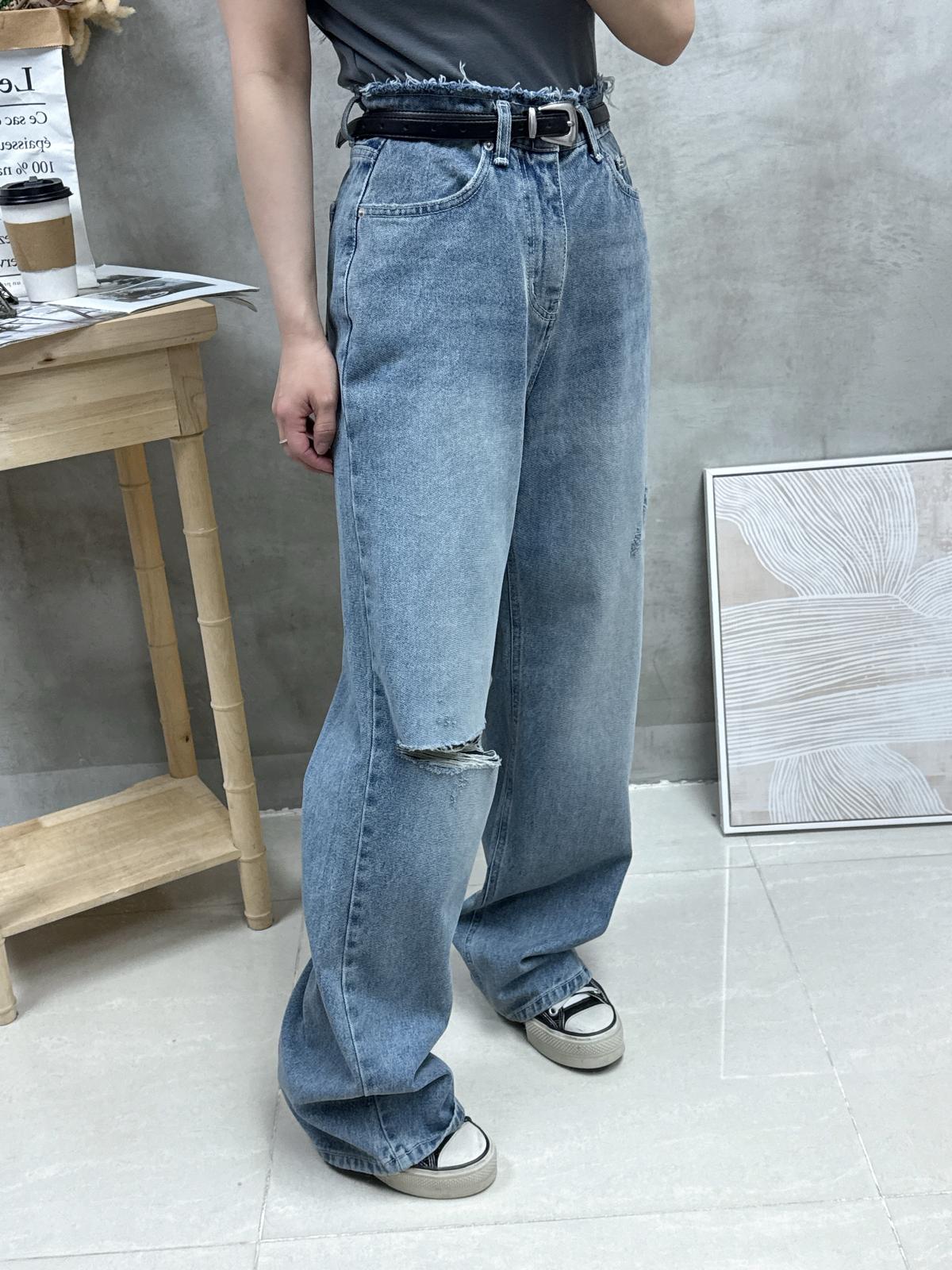 G26 蘇蘇腰介爛牛仔褲