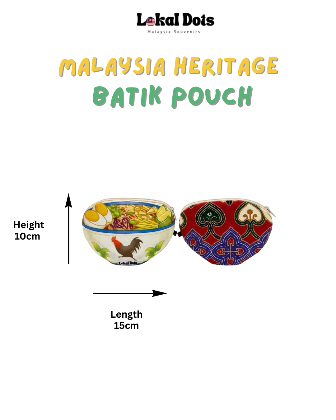 LD46 - Malaysia Heritage Batik Pouch (Asam Laksa)