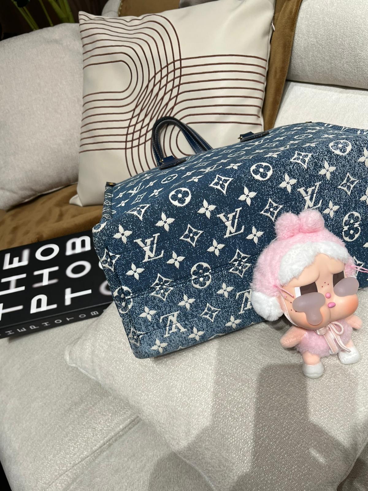 Lv on the go mm M59608 限量denim Nfc 100%Authentic,98%new✅dust bag