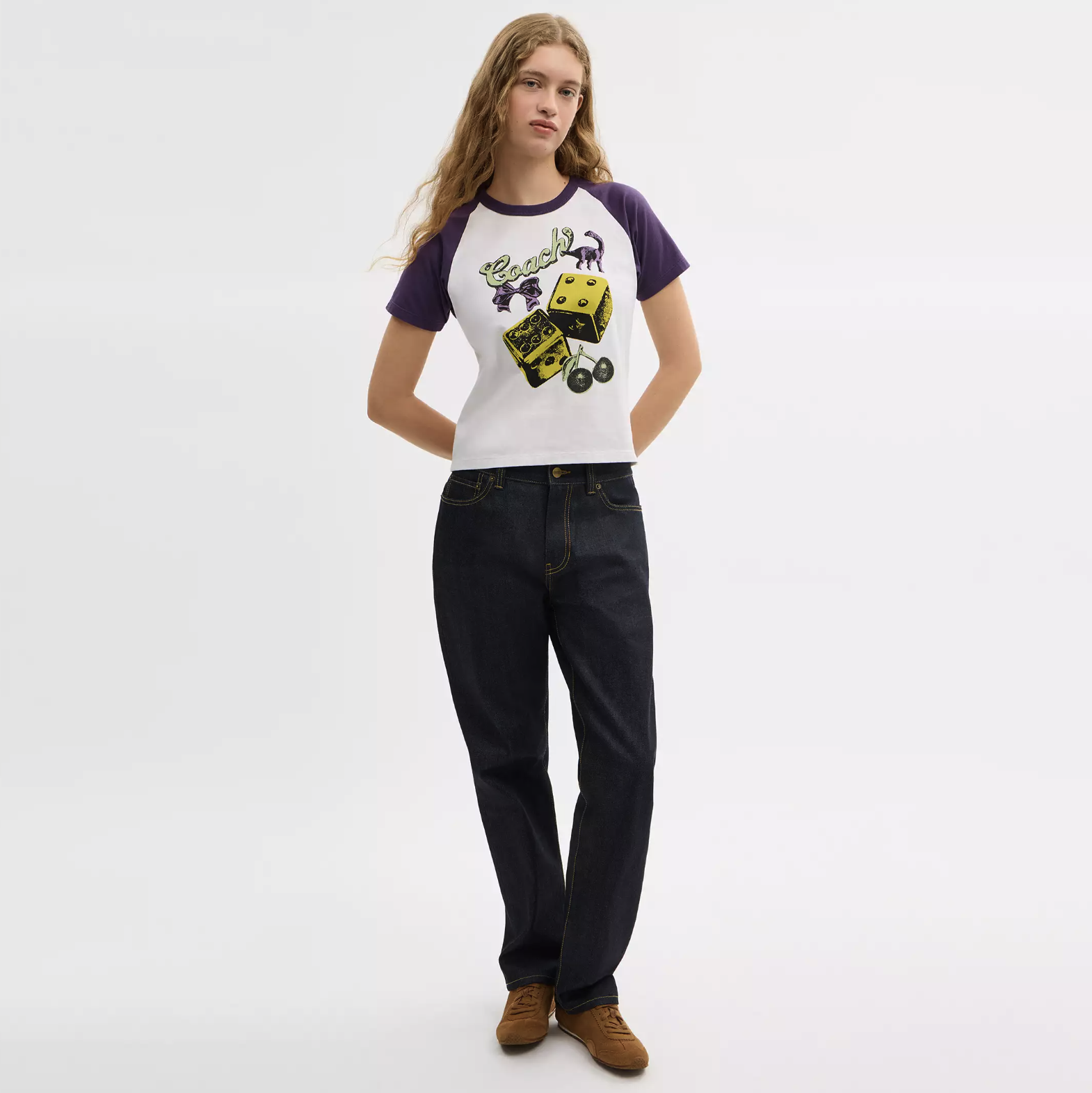 Coach Charms Raglan T-Shirt In Organic Cotton