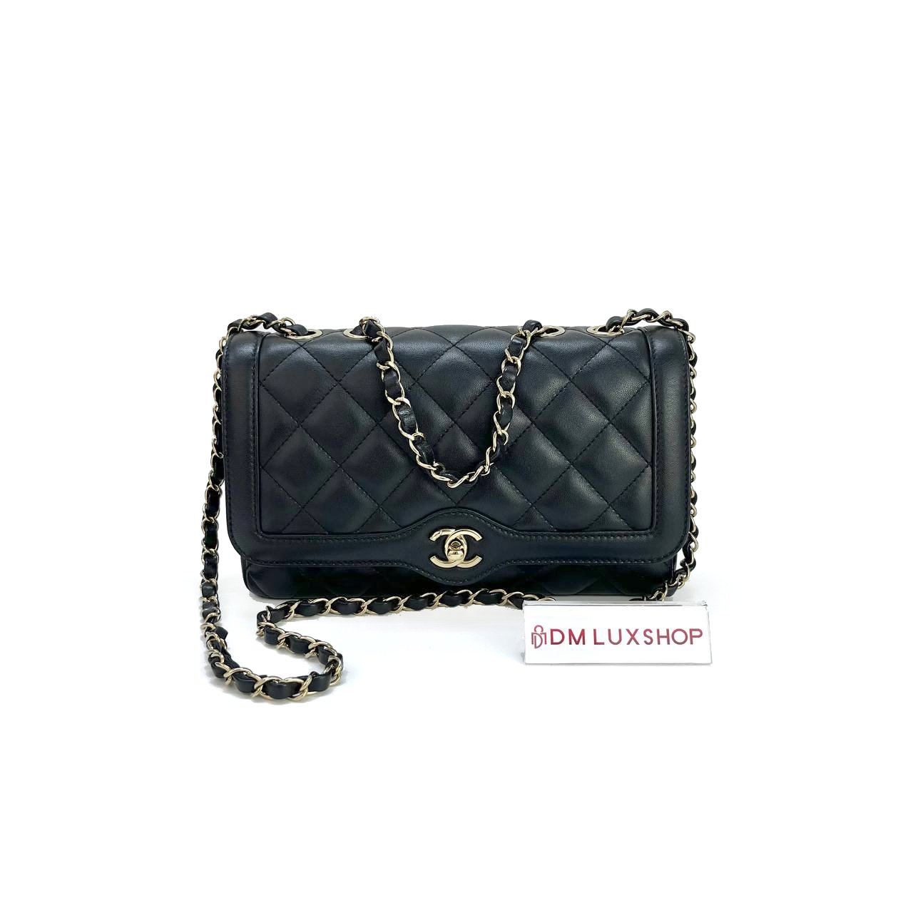 Chanel 24B Flap Bag Black GHW (Microchip)