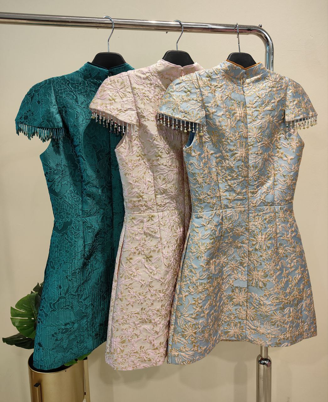 修身旗袍连身裙 2113