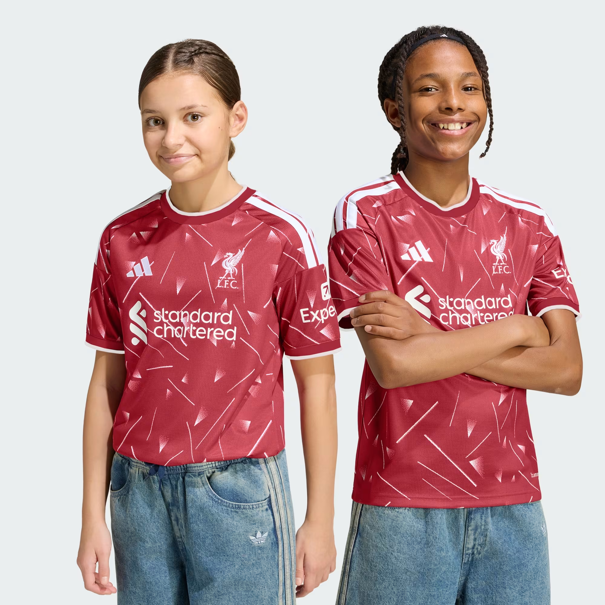 🔴⚪重塑八十年代經典 Adidas Liverpool 利物浦 2026-27 童裝主場球迷版球衣 (可加印字章) KB8255