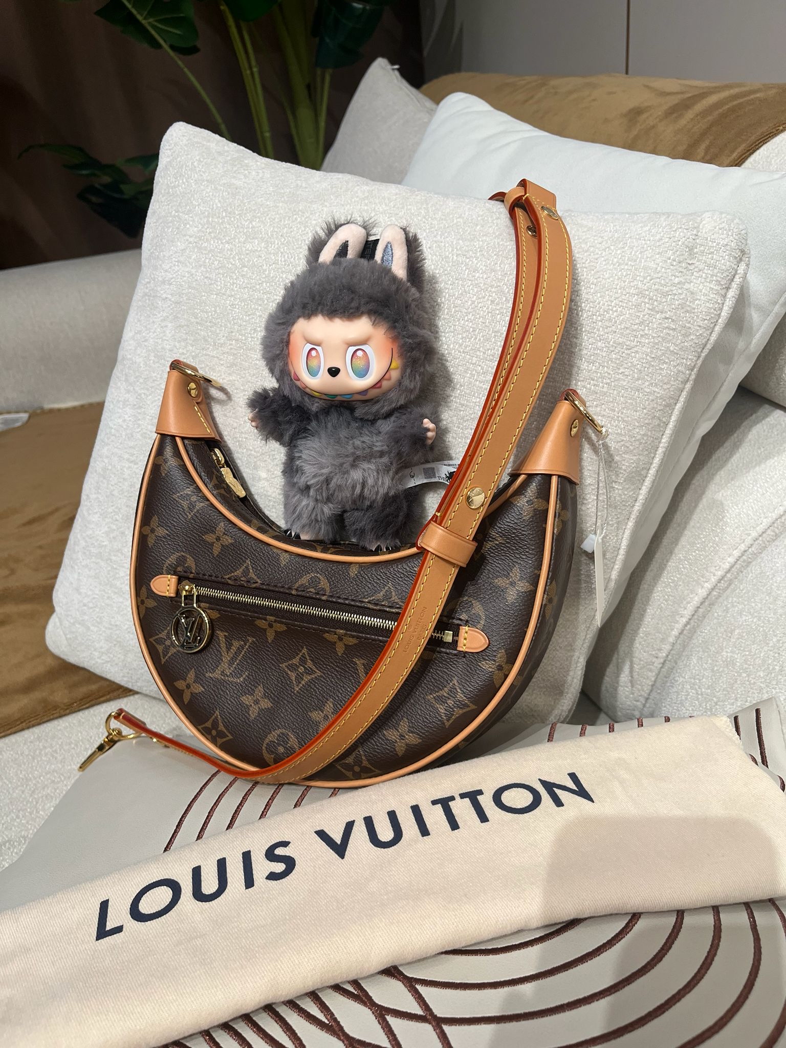 Lv loop hobo monogram M81098 ,100%Authentic, 98%new ✅Dust bag✅Box