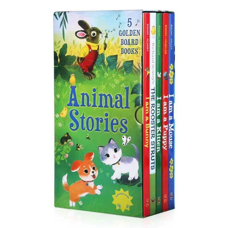 Animal Stories I am a bunny 幼兒啟蒙小動物紙板書｜5 books｜點讀版