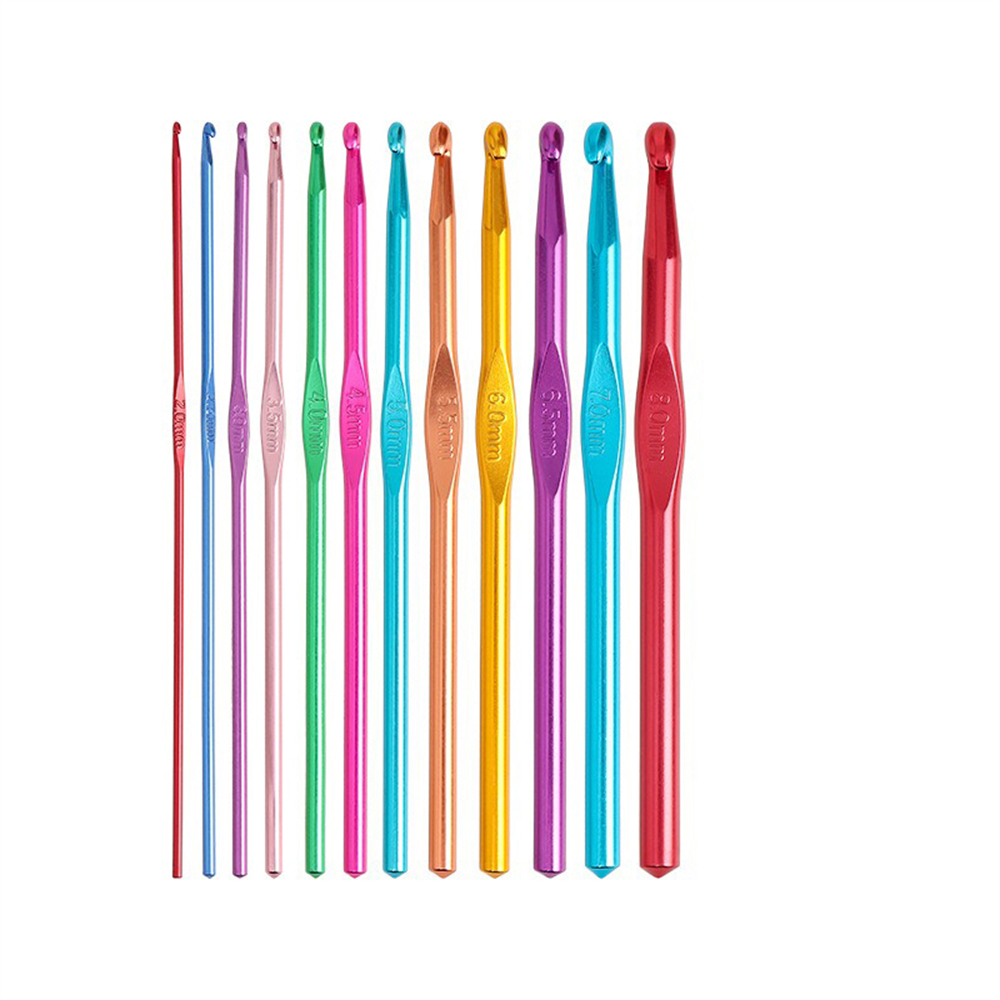 彩色毛衣鉤針 12件套 UA0526