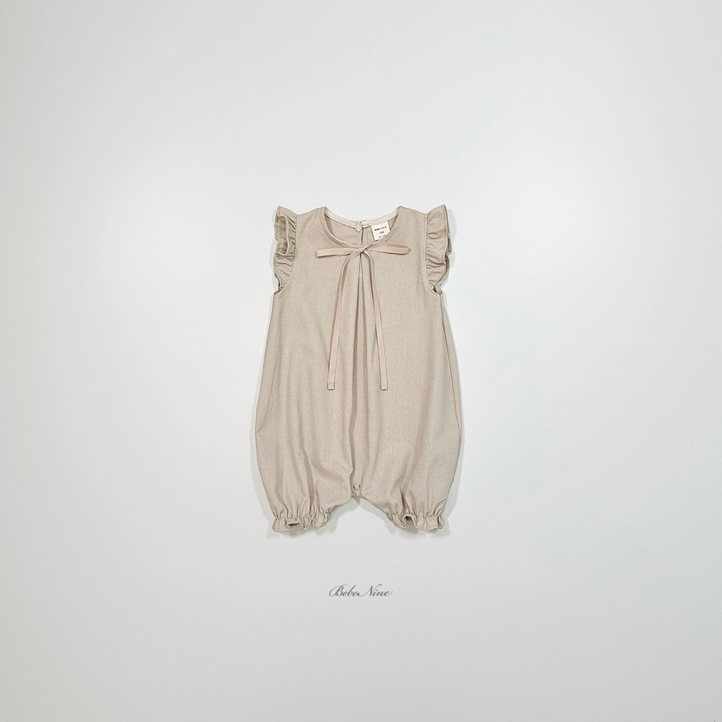 ☀️預訂 韓國直送☀️🇰🇷Bebenine兩色絲帶荷葉邊背心連身服