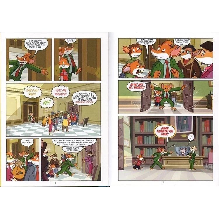 老鼠記者Geronimo Stilton Reporter Graphic Novels 9冊精裝全彩冒險