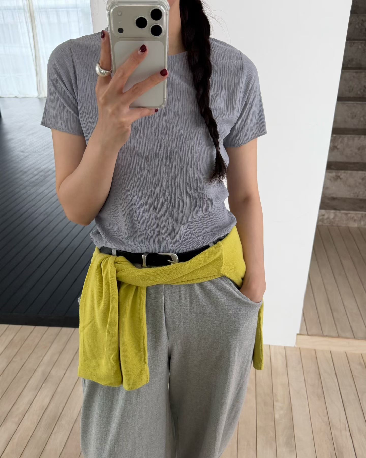 221405 皺布短Tee