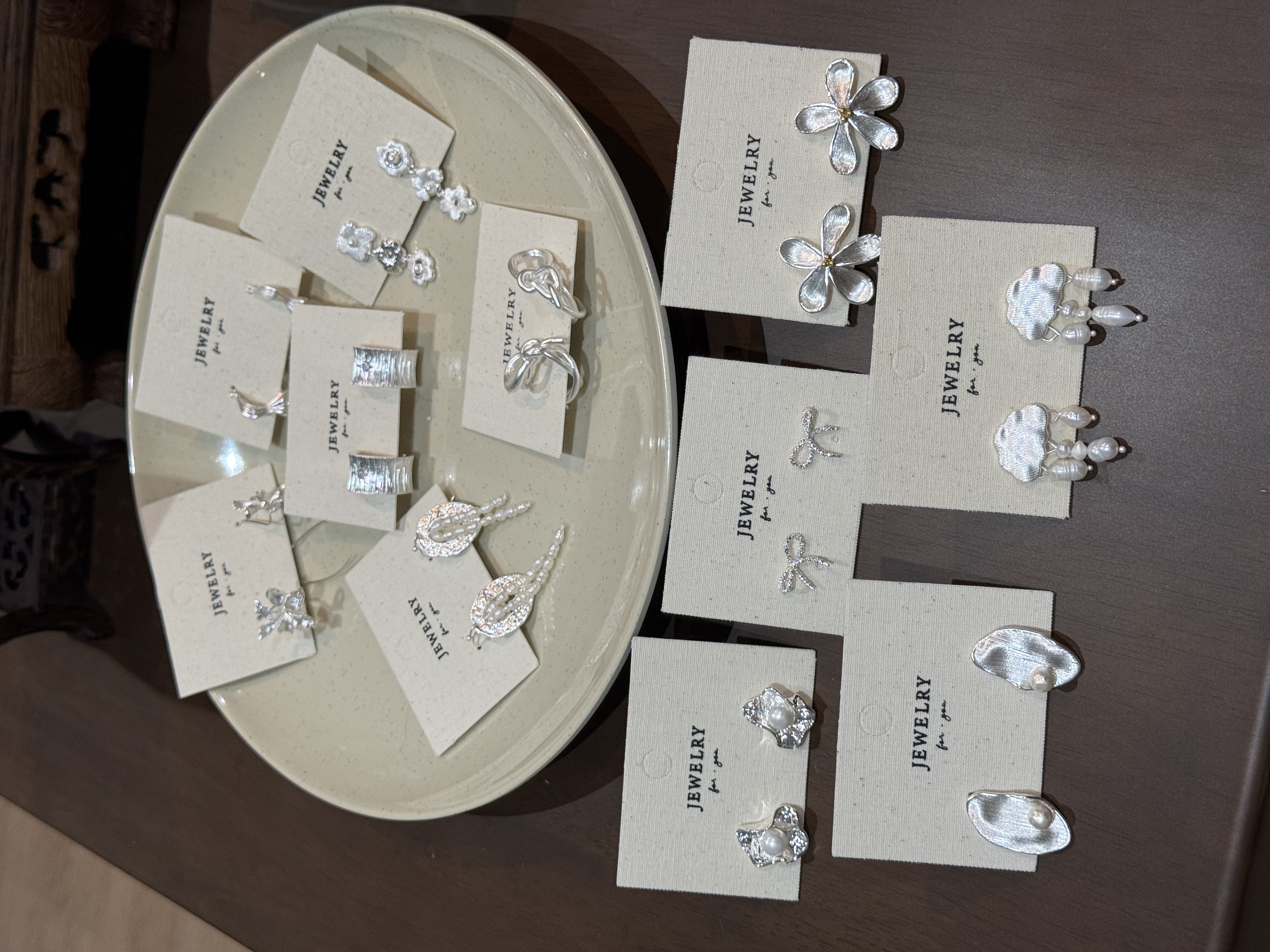 法式小众金属耳环