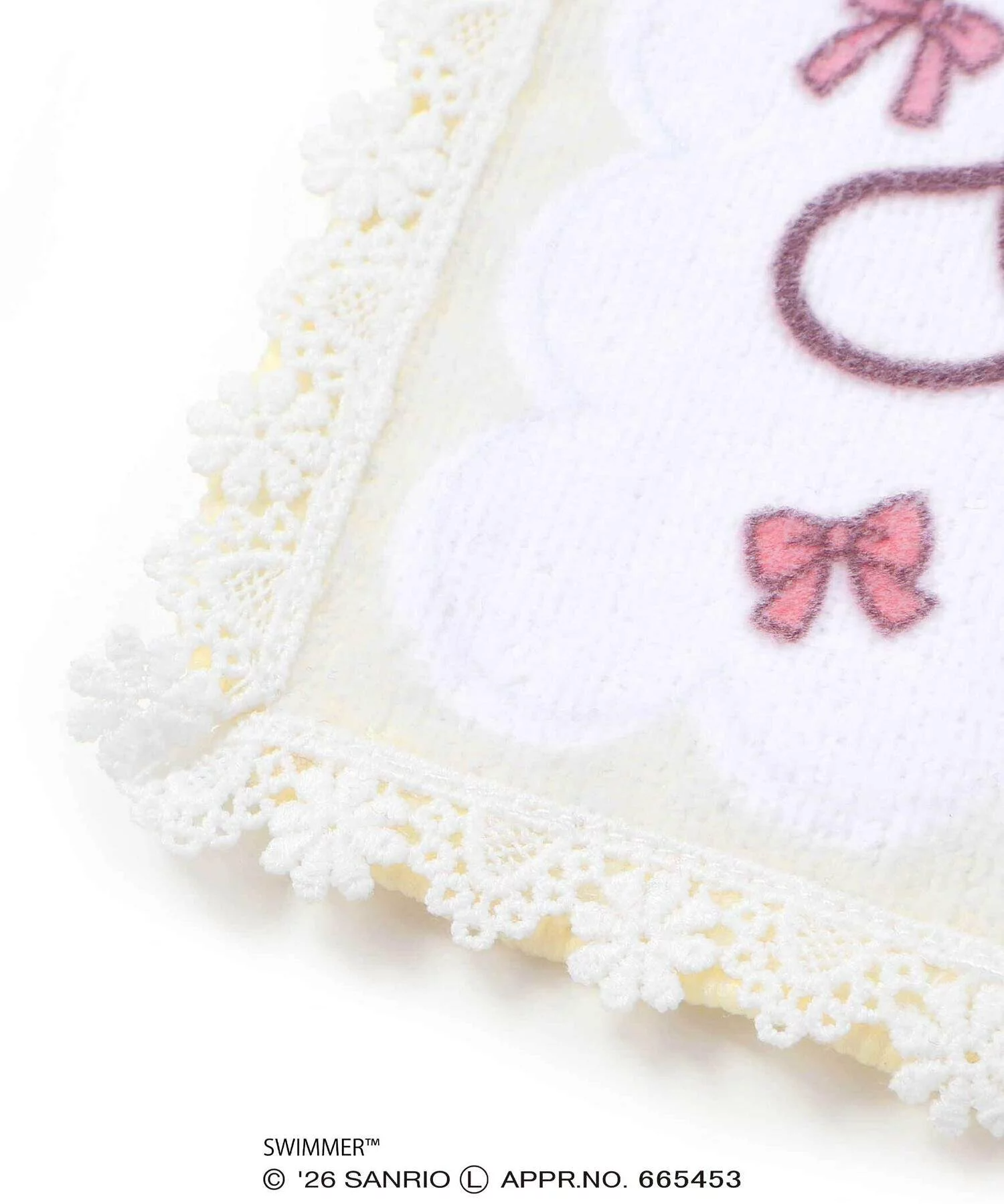 🆕【⭐訂購⭐】  日本直送🌀SWIMMER x #Sanrio 蕾絲邊小毛巾🌀[ELDD-0021][260503]