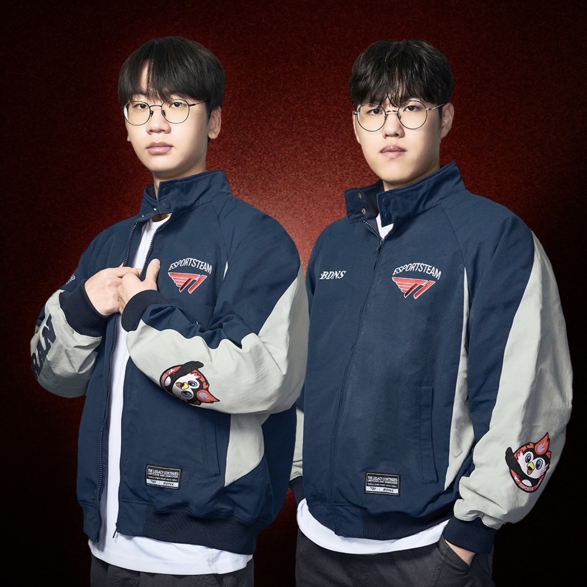 [BDNS x T1] Base Jacket Navy