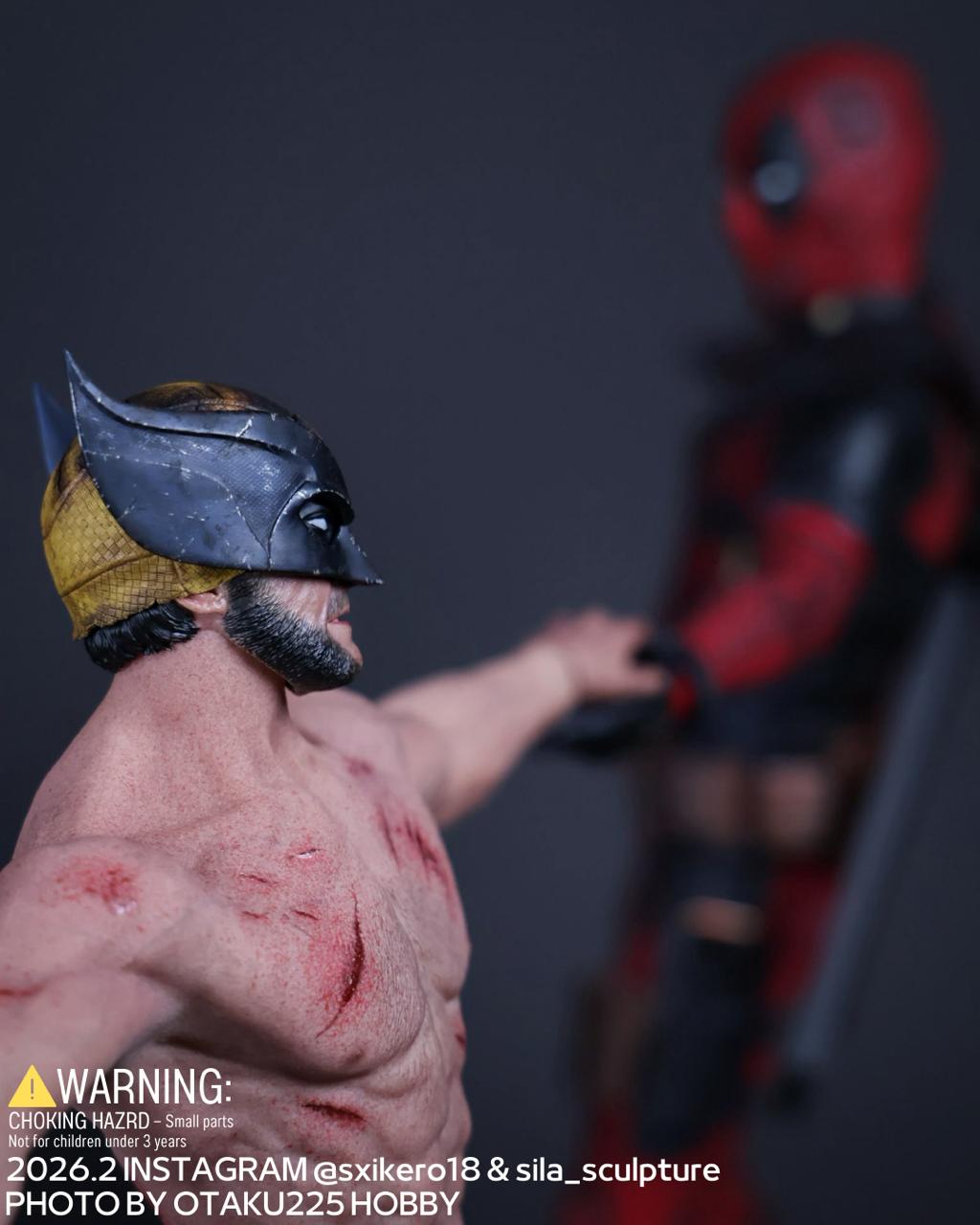 狼人戰損半面具頭雕 Wolverine Half Masked Head Sculpt project