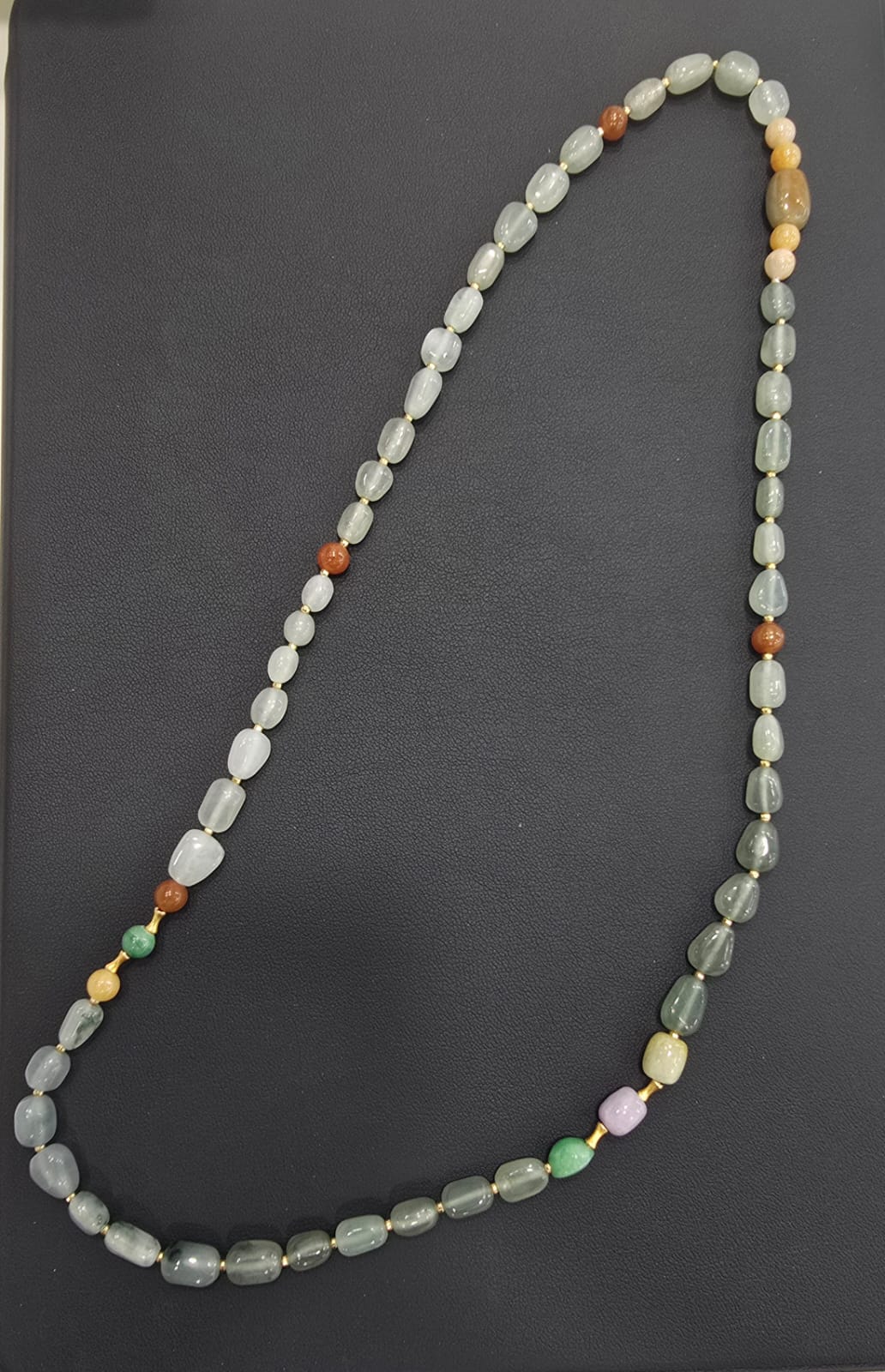 天然緬甸翡翠項鍊18K金配件