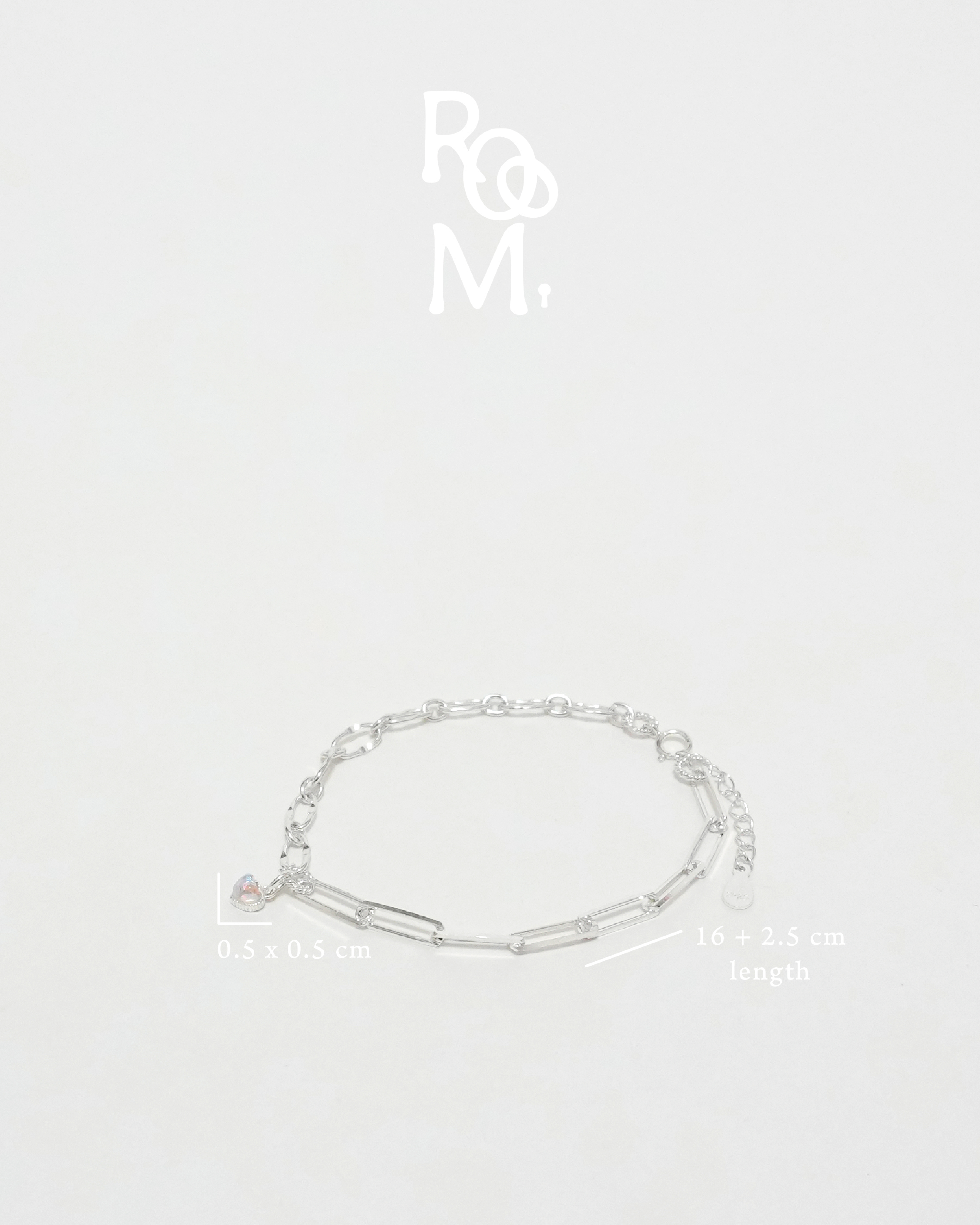 Iridescent Heart Opal Bracelet