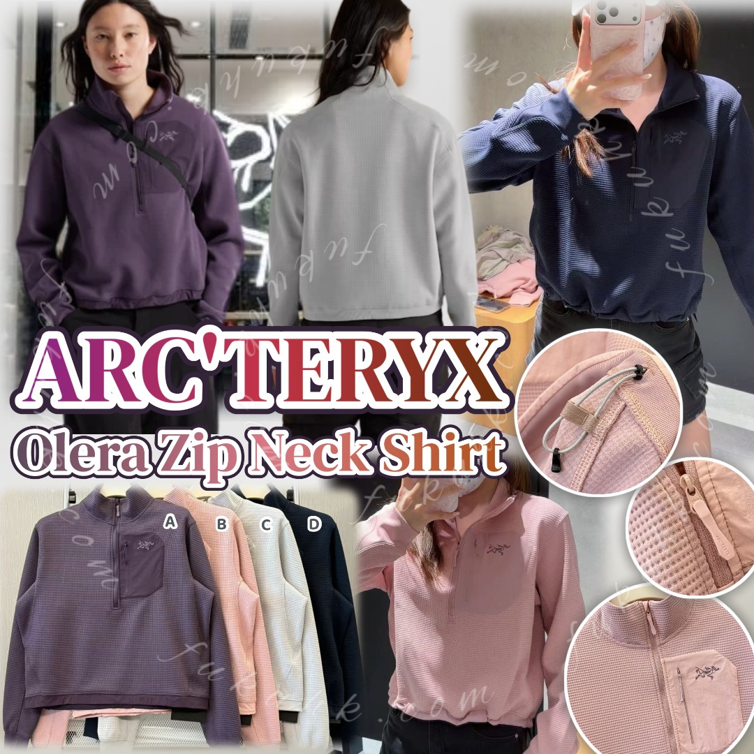 ARC'TERYX  Olera Zip Neck Shirt 半拉鍊華夫格衛衣