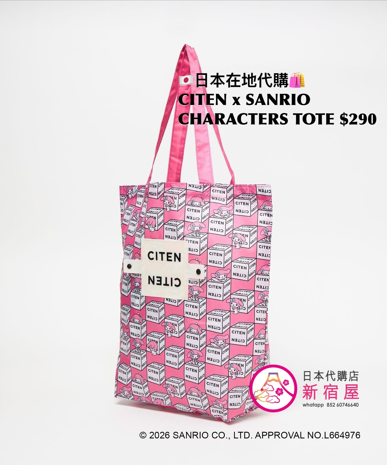 CITEN x SANRIO CHARACTERS TOTE