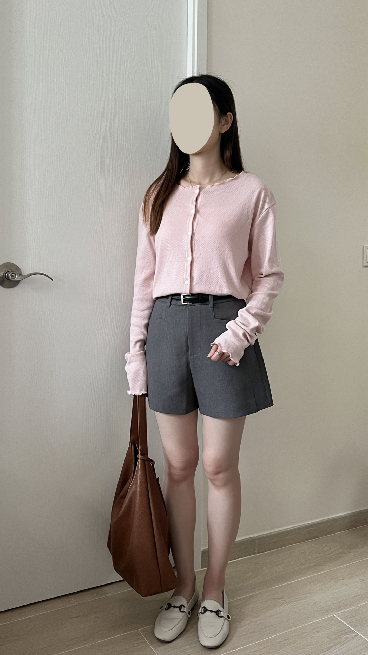 A cut俐落短褲 送皮帶 百搭不易皺