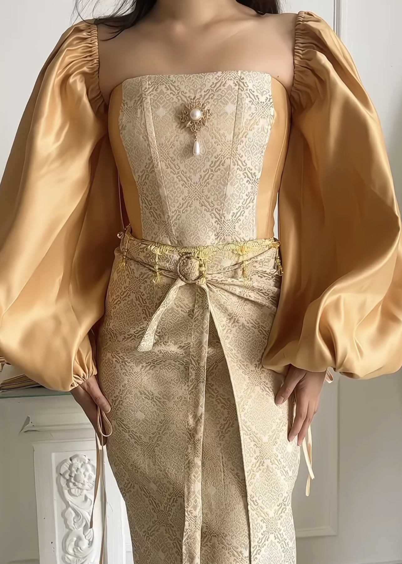 [PREORDER] Songket Corset and Pareo Set